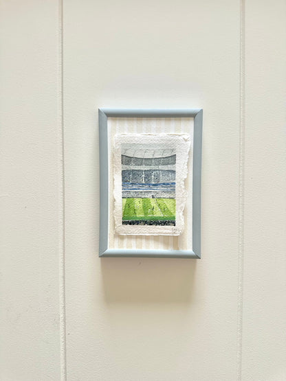 Miniature hand-painted Tottenham Hotspur Stadium scene #1 | Football artwork