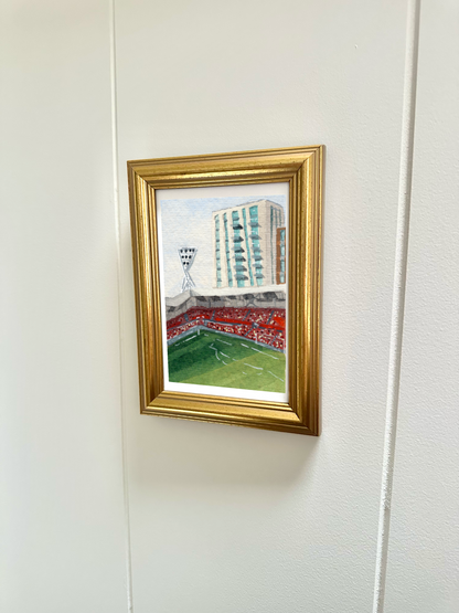 Miniature stadium scene prints - Brentford Gtech Community Stadium | Football prints