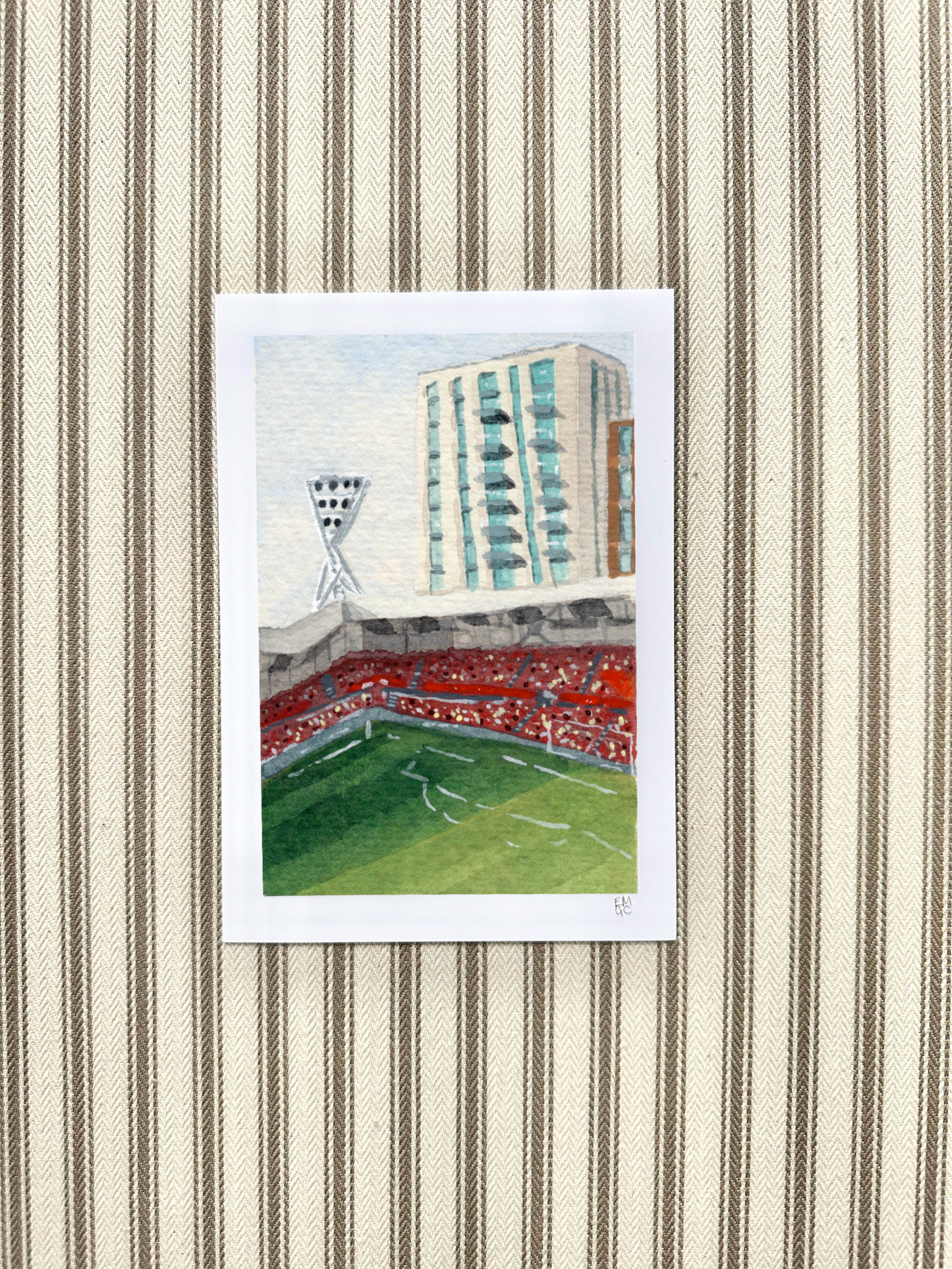 Miniature stadium scene prints - Brentford Gtech Community Stadium | Football prints