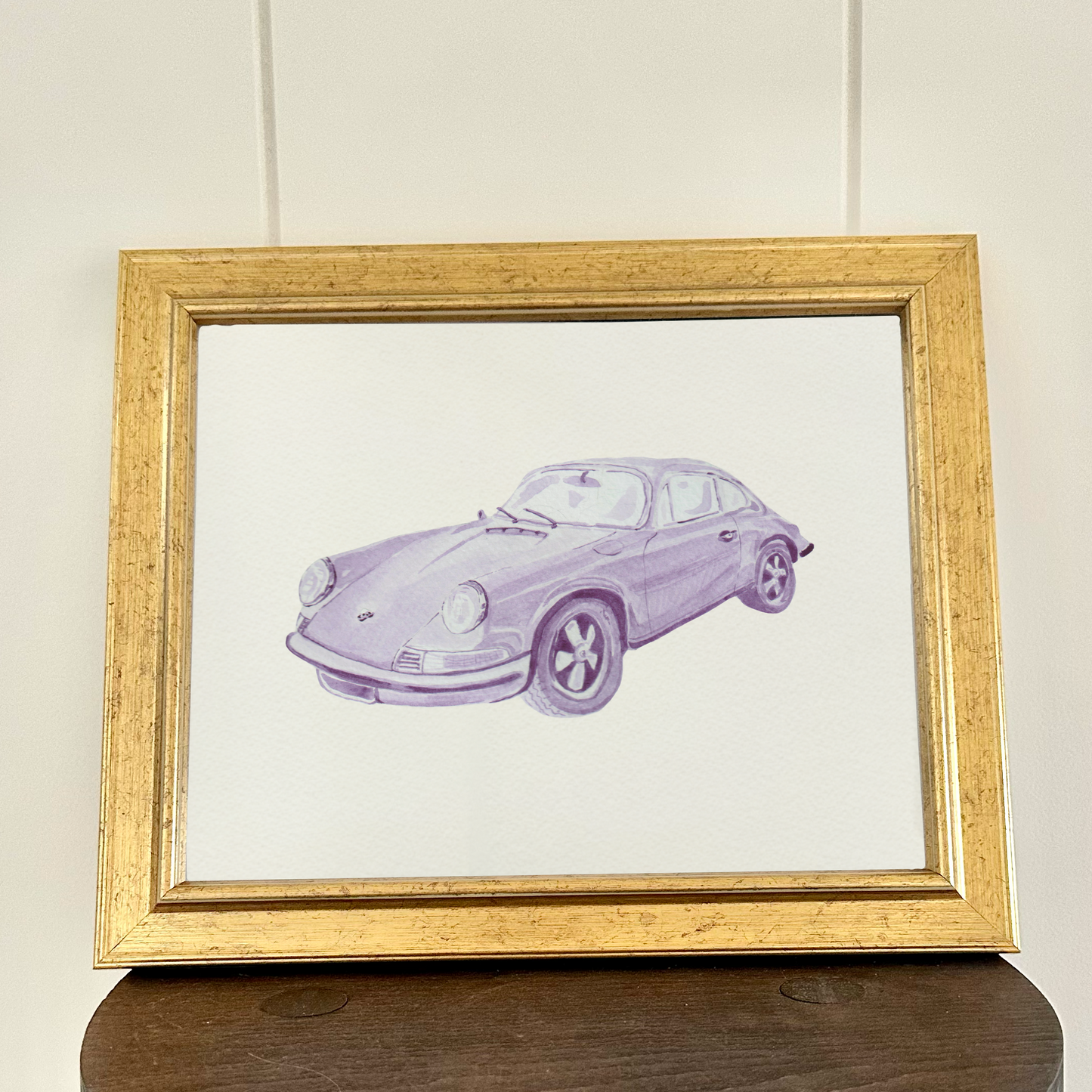 Bespoke 'My dream car' portrait painting | Sentimental watercolour keepsake artwork