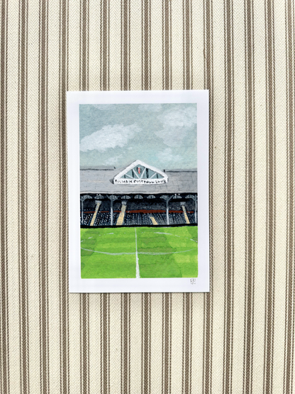 Miniature stadium scene prints - Fulham Craven Cottage Stadium | Football prints