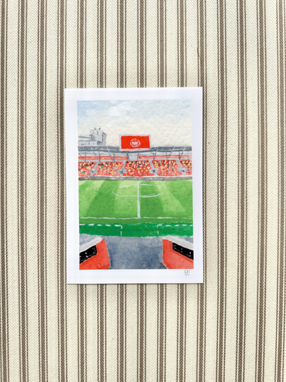 Miniature stadium scene prints - Brentford Gtech Community Stadium | Football prints