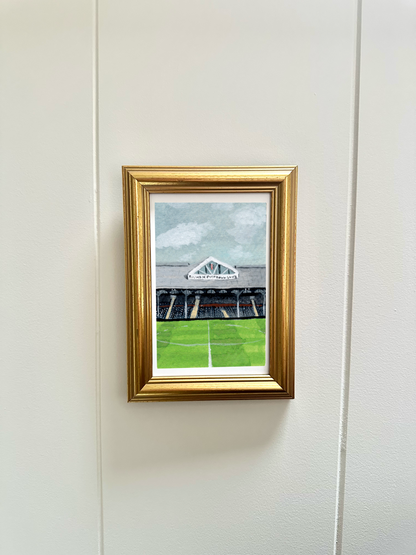 Miniature stadium scene prints - Fulham Craven Cottage Stadium | Football prints