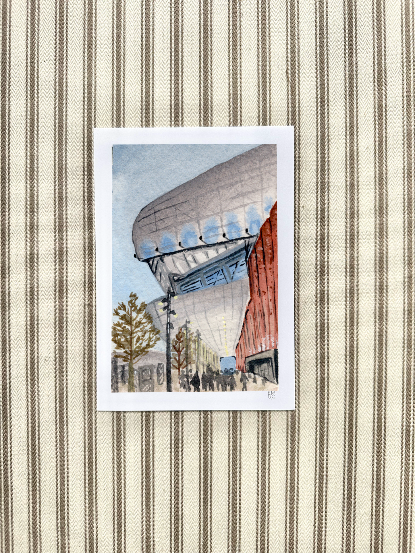 Miniature stadium scene prints - Everton Bramley-Moore Dock Stadium | Football prints