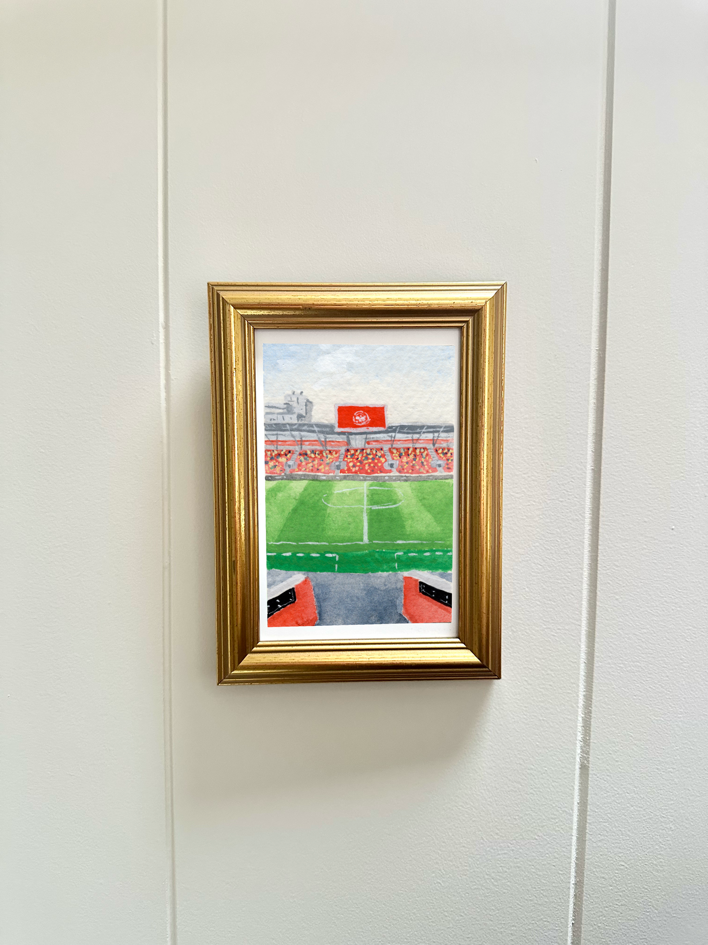 Miniature stadium scene prints - Brentford Gtech Community Stadium | Football prints