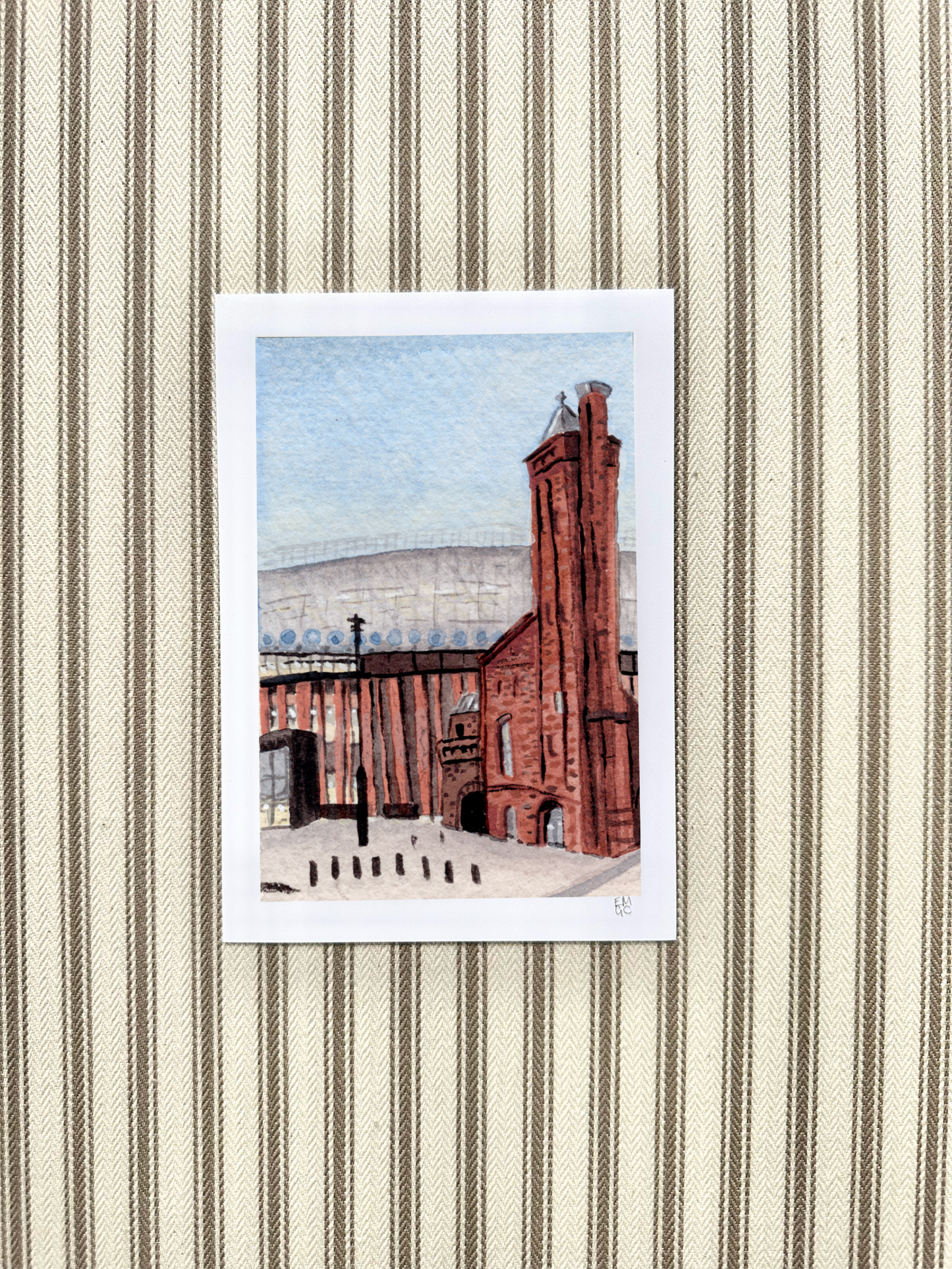 Miniature stadium scene prints - Everton Bramley-Moore Dock Stadium | Football prints