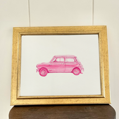 Bespoke 'My dream car' portrait painting | Sentimental watercolour keepsake artwork