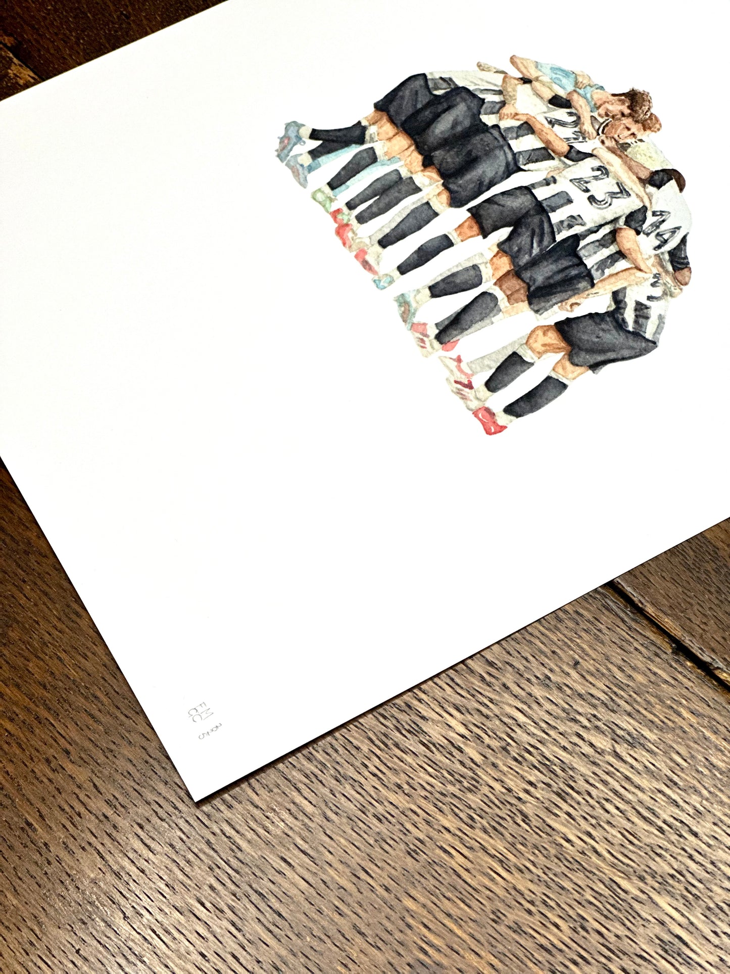 Newcastle United Carabao Cup Winners 2025 team huddle | Football print