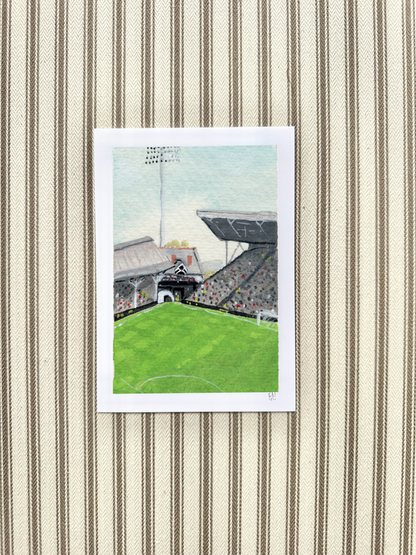 Miniature stadium scene prints - Fulham Craven Cottage Stadium | Football prints