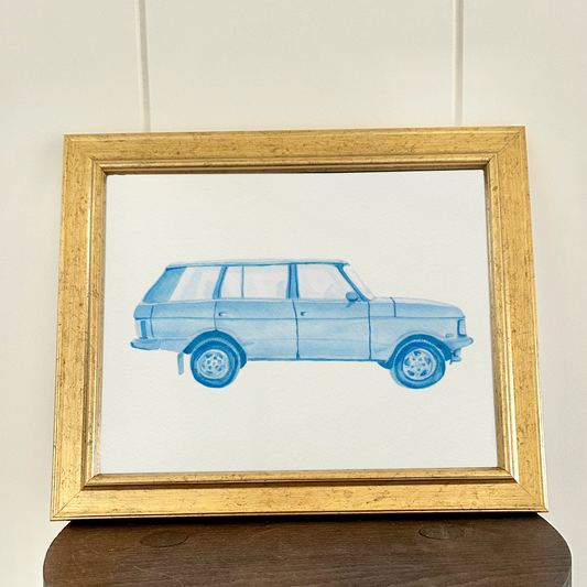 Bespoke 'My dream car' portrait painting | Sentimental watercolour keepsake artwork