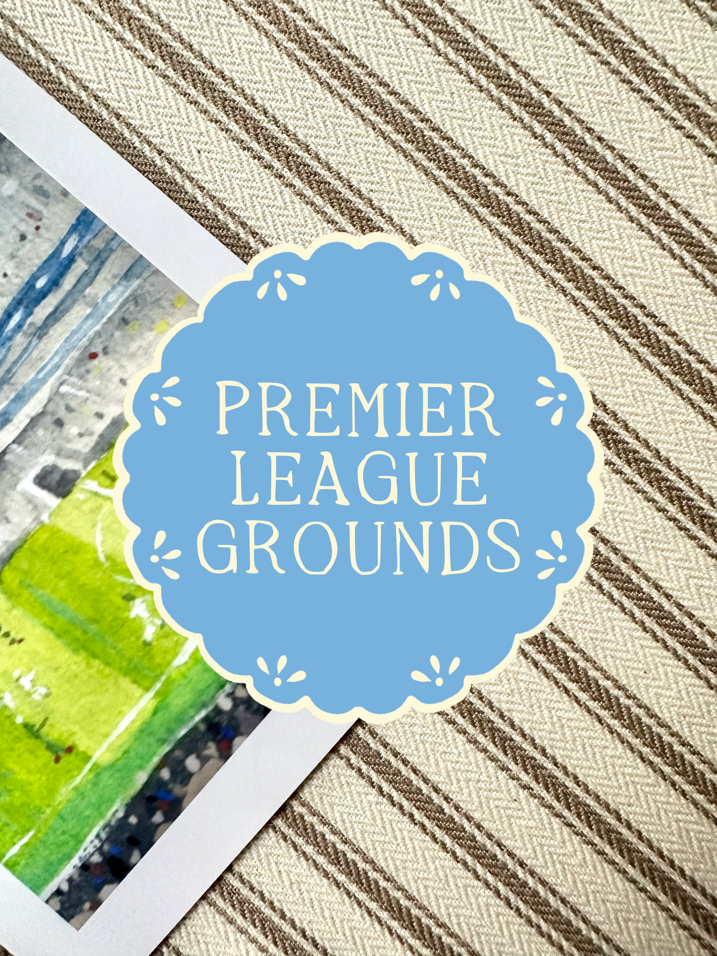 Miniature stadium scene prints waitlist - Premier League | Football prints