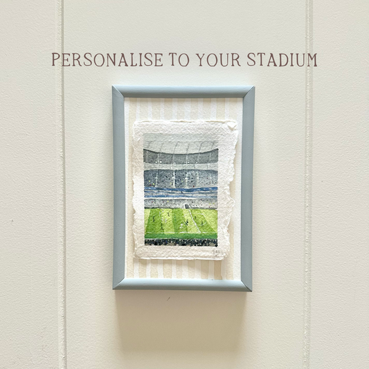 Bespoke miniature hand-painted football stadium scene | Football artwork