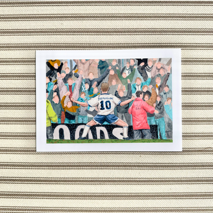 Miniature football moments - Teddy Sheringham Tottenham 1994 FA Cup goal | Football prints